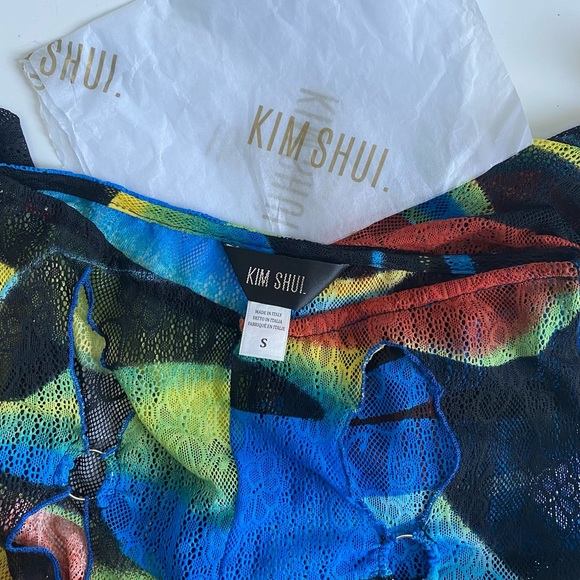 Kim Shui Blue Swirl Print Pants - Picture 6 of 6